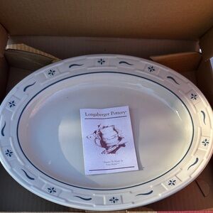 Longaberger Serving Platter Classic Blue